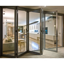 Glass panel aluminum folding door bifold door